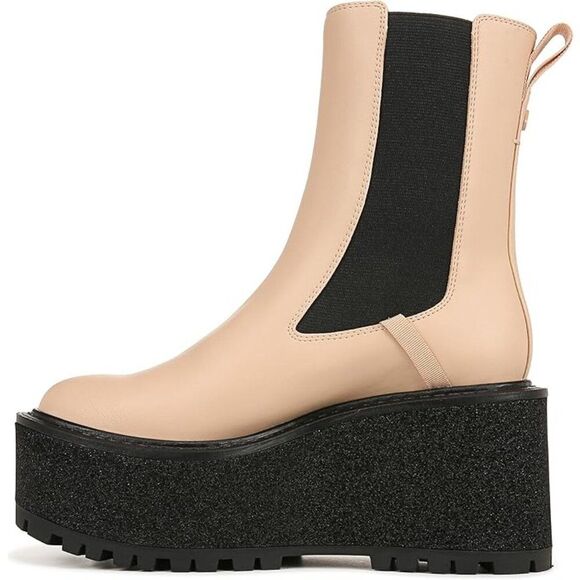 Circus NY by Sam Edelman Susan Size 7 Blonde SE Lug Sole Chelsea Platform Boot - Picture 4 of 15